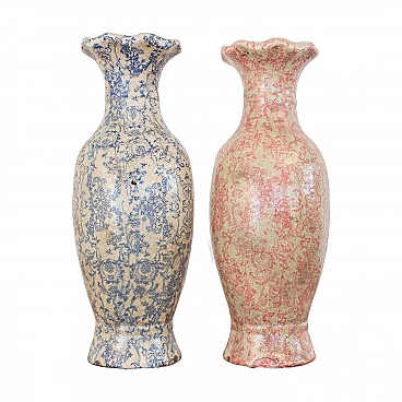 Set di due vasi in terracotta, anni '60