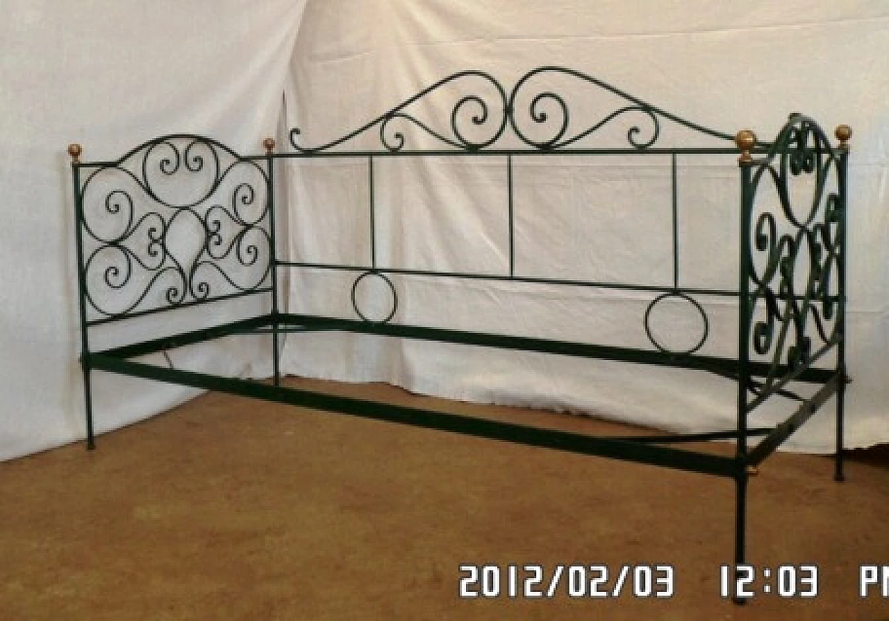 Wrought iron bed, early 20th century 1085592
