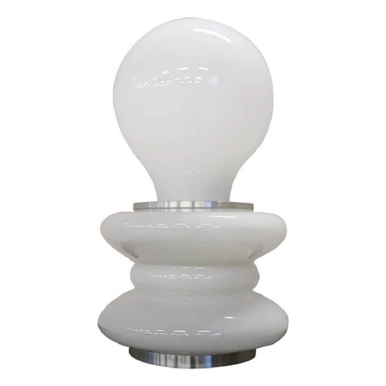 Table lamp in Murano glass and chromed metal, Mazzega, 1970s 1085635