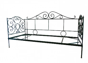 Wrought iron bed, early 20th century