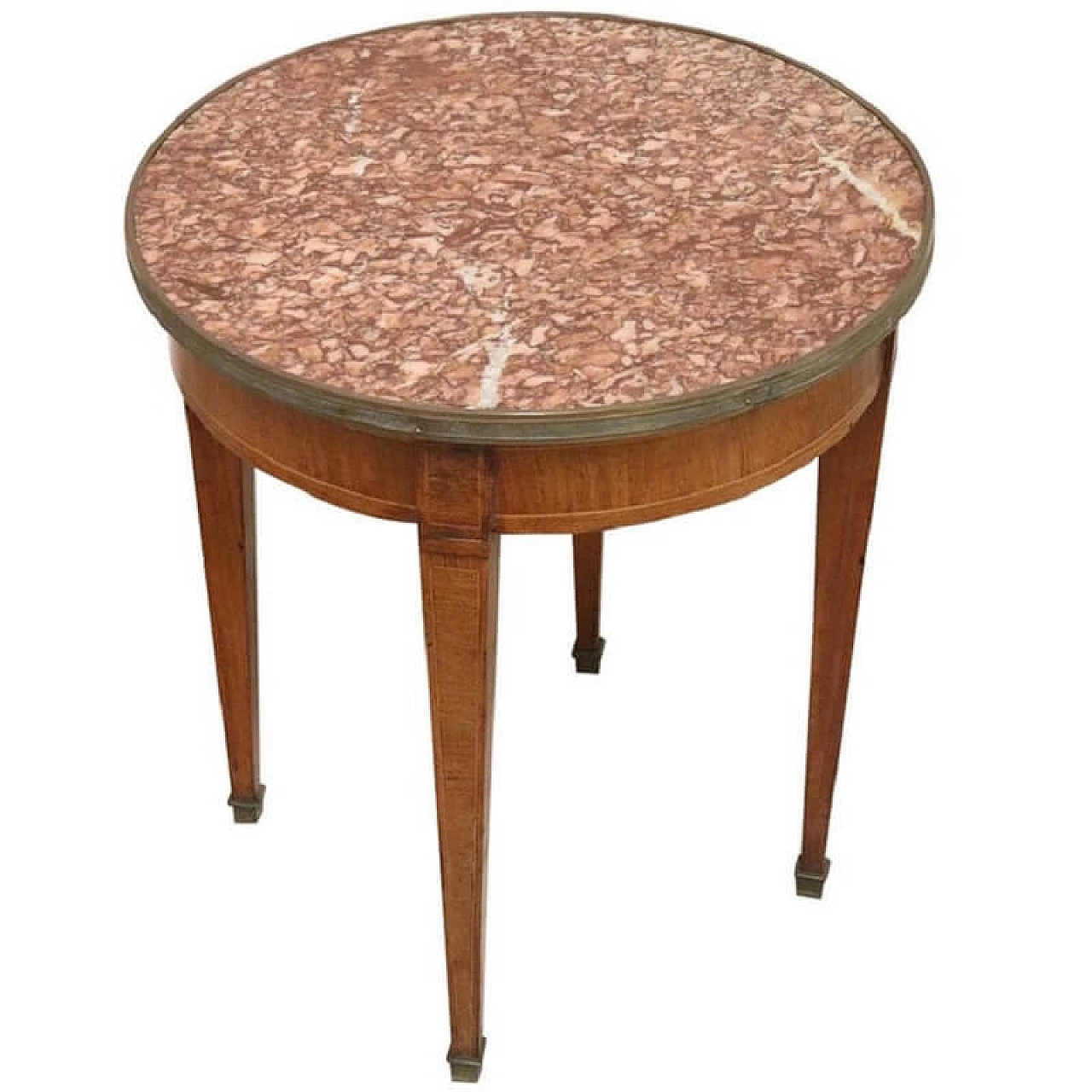 Elegant coffee table with marble top, Louis XVI style marble top 1087059