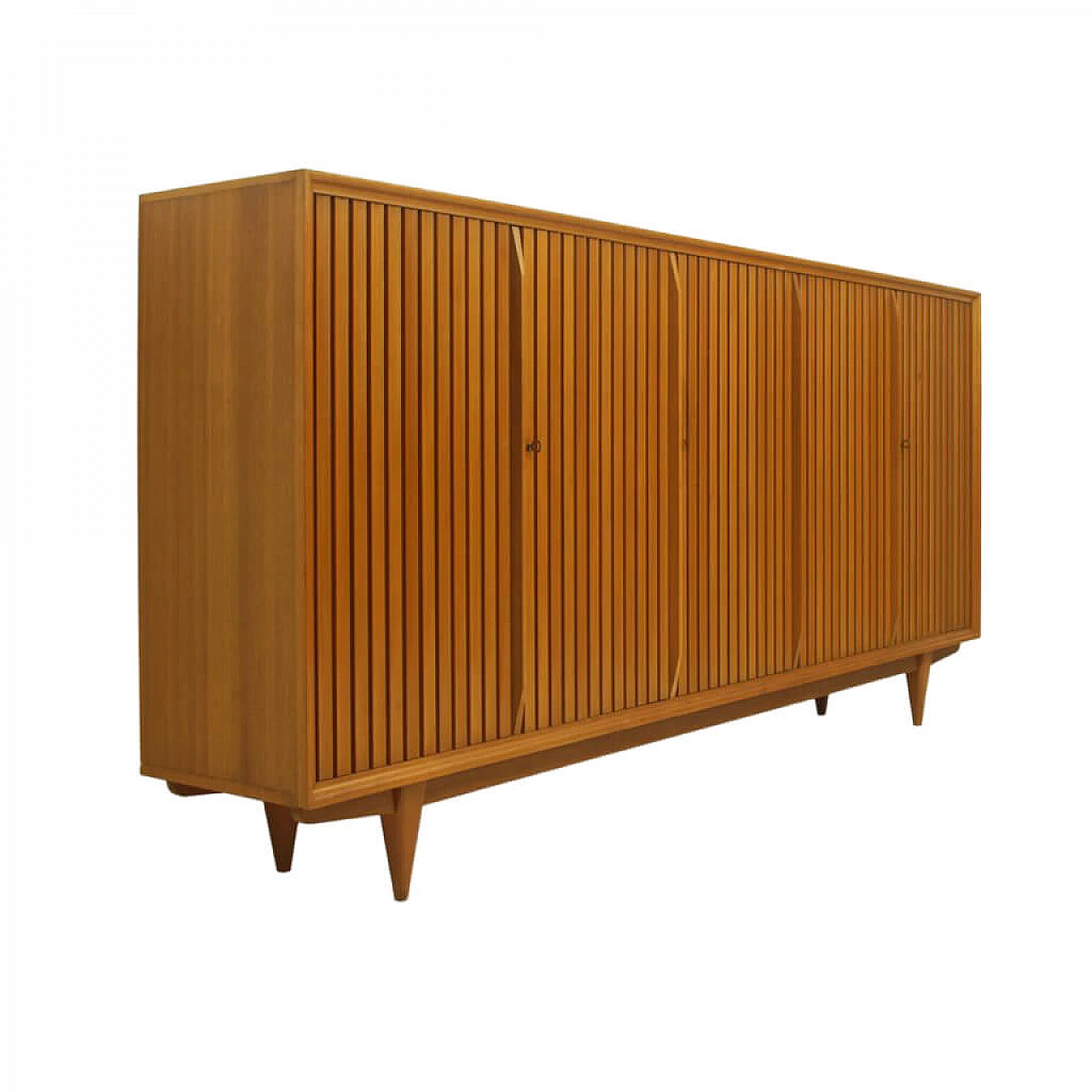 Large walnut sideboard, with slatted doors 1087561