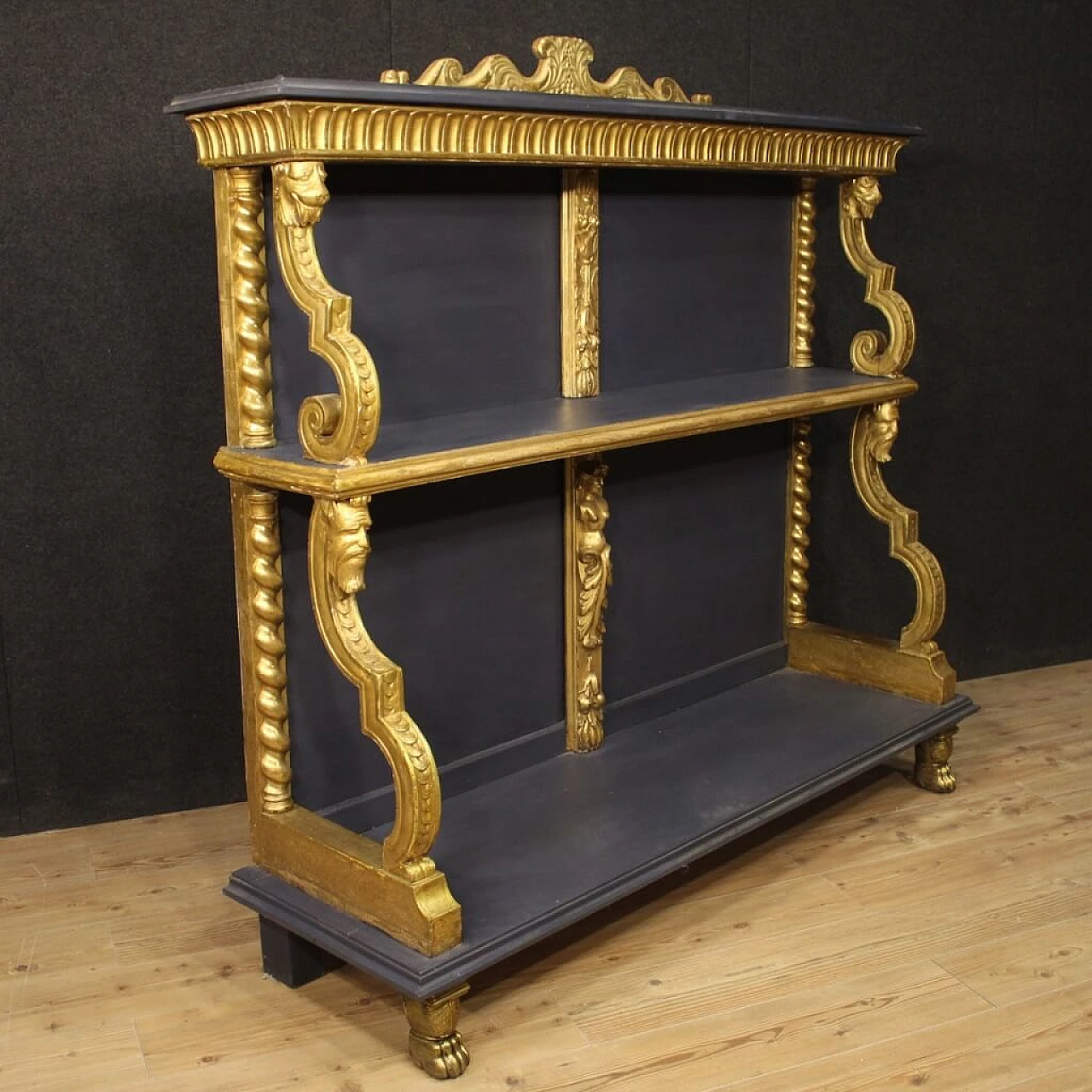 French etagere in gilded and painted wood 1087573