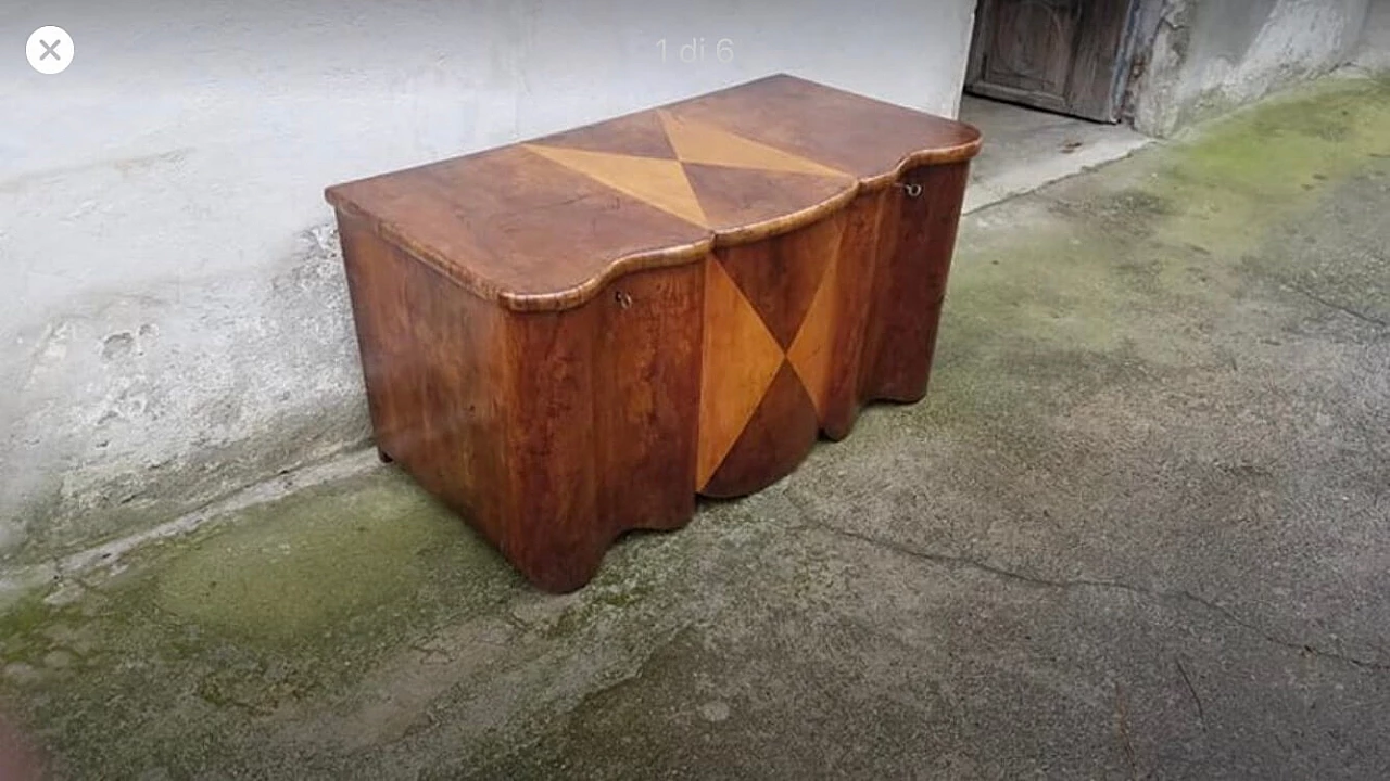 Chest in briarwood, art deco 1087614