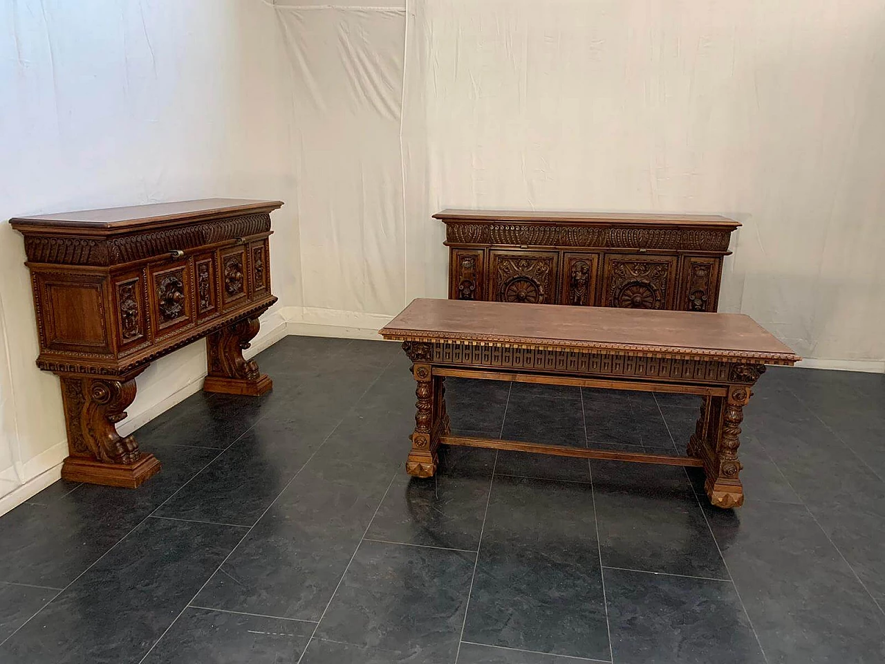 Finely sculpted Renaissance studio set, late 19th century 1087680