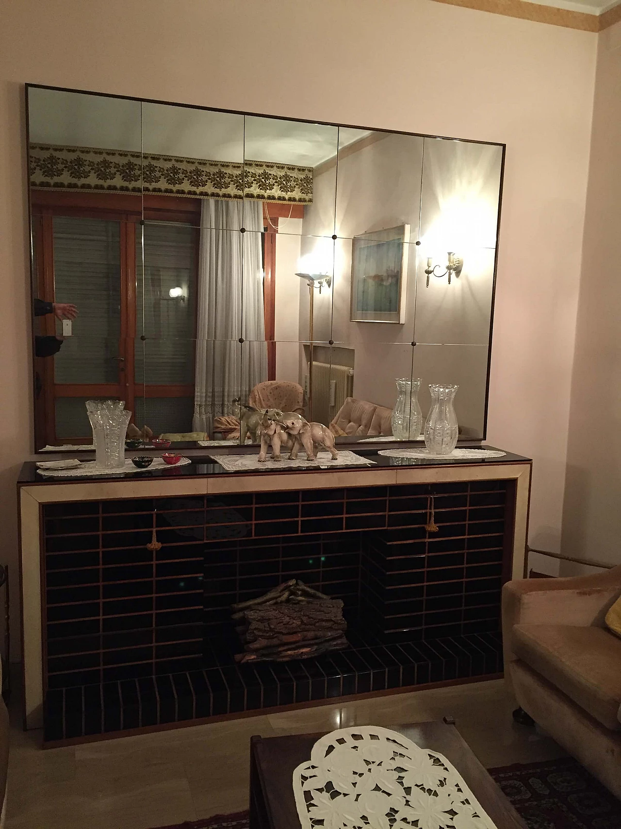 Bar cabinet with mirror, Luigi Brusotti 1087930