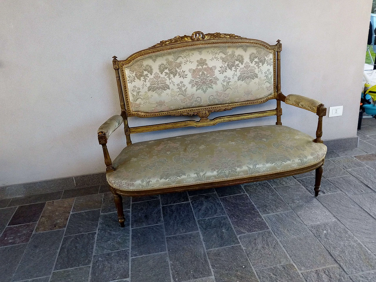 Golden sofa, Louis XVI style 1088044
