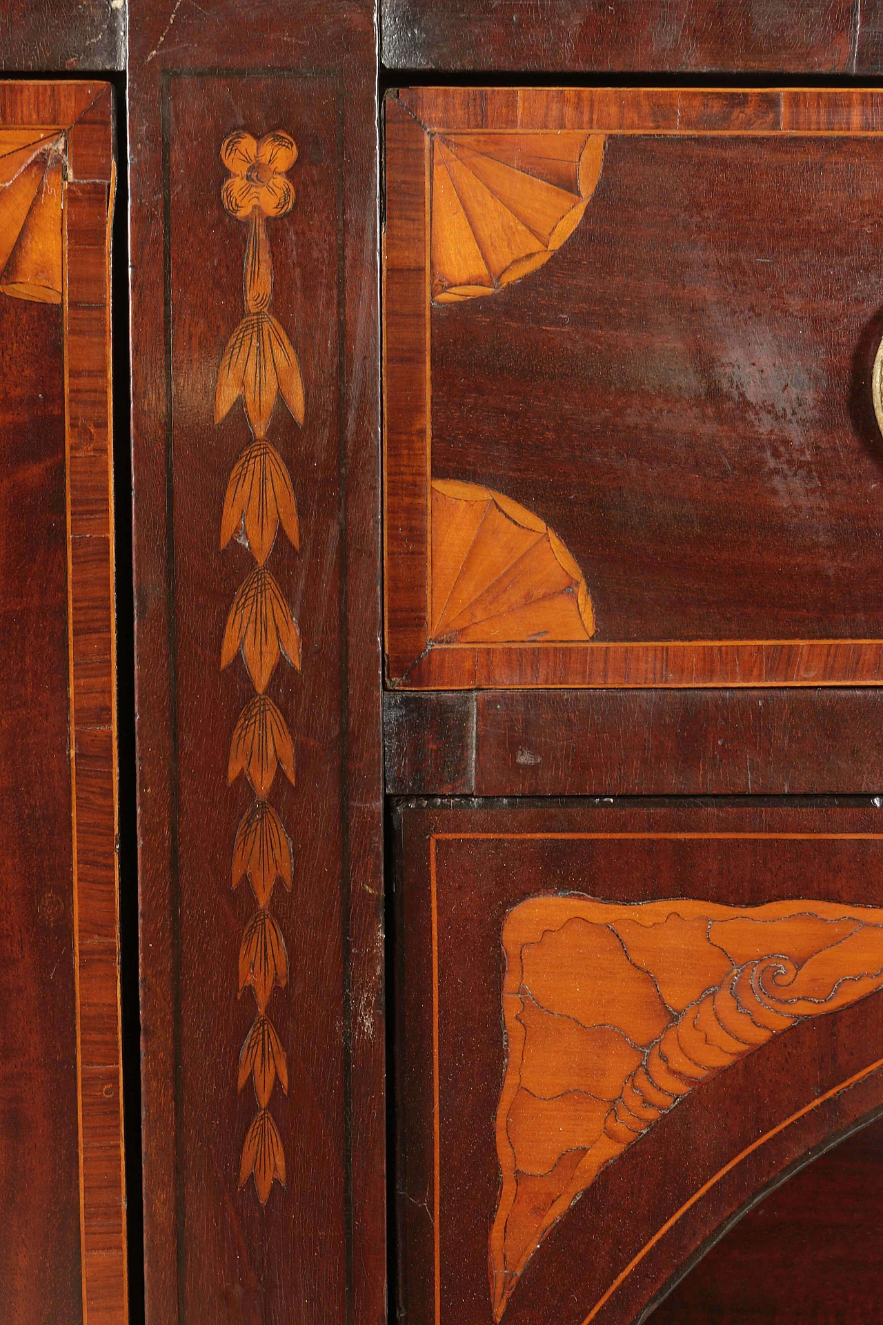 Credenza lastronata inglese in Mogano, fine '800 1088128