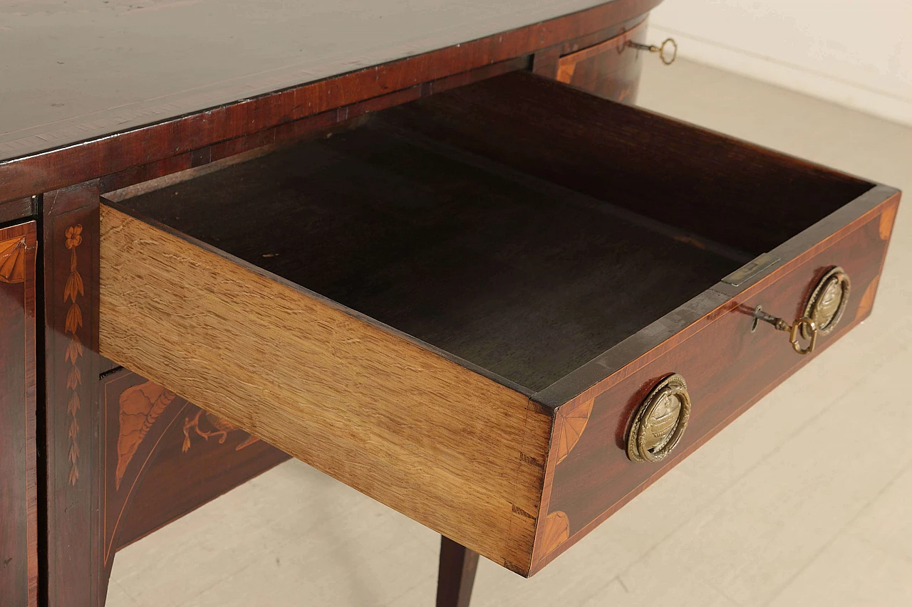 Credenza lastronata inglese in Mogano, fine '800 1088129