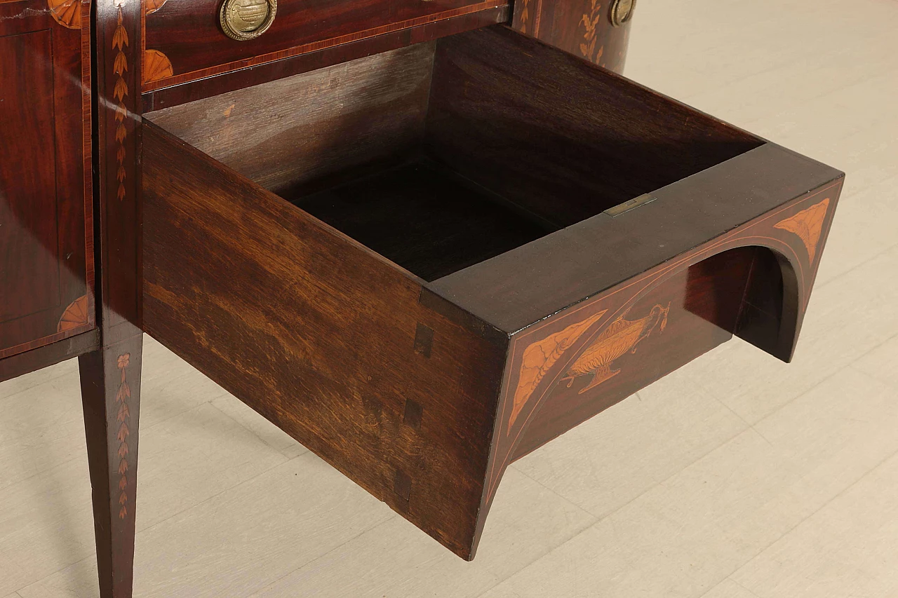 Credenza lastronata inglese in Mogano, fine '800 1088130