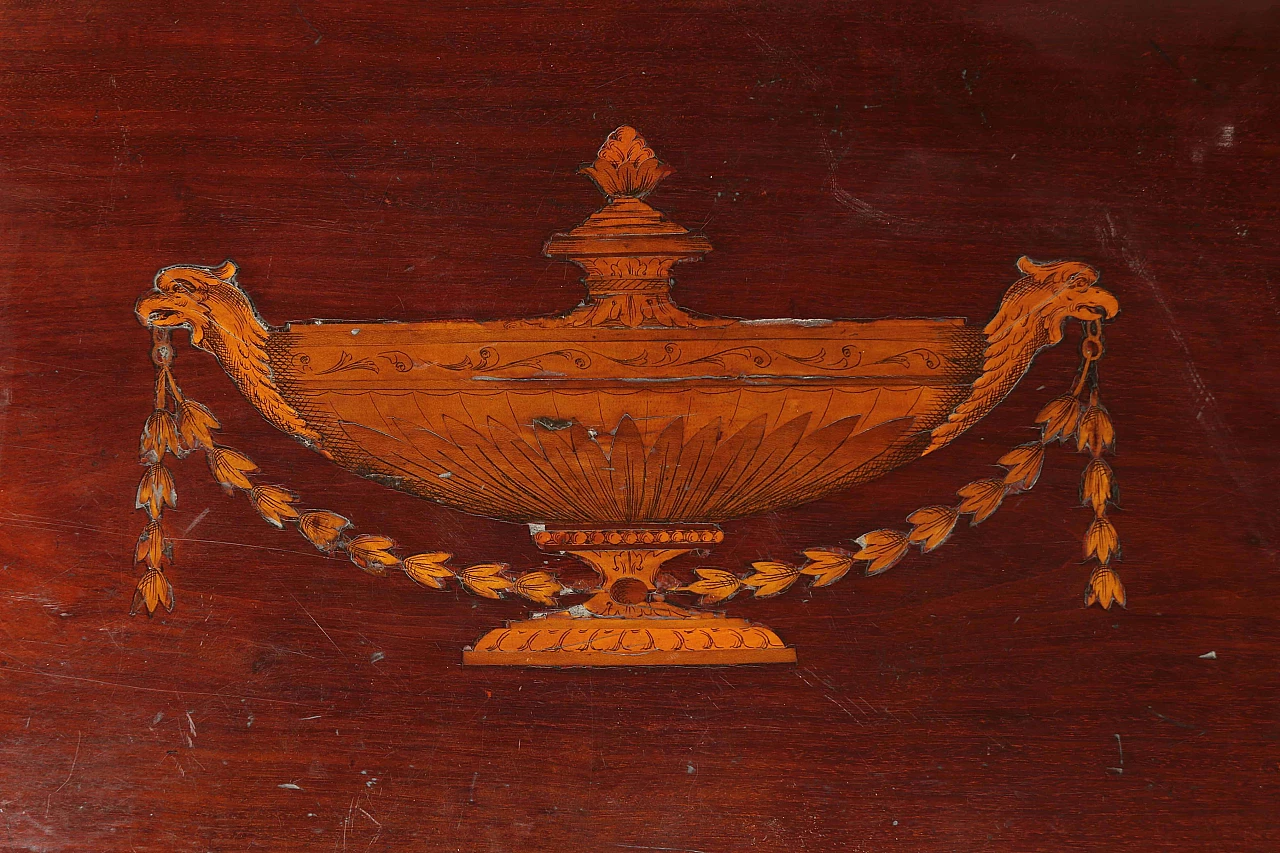 Credenza lastronata inglese in Mogano, fine '800 1088133