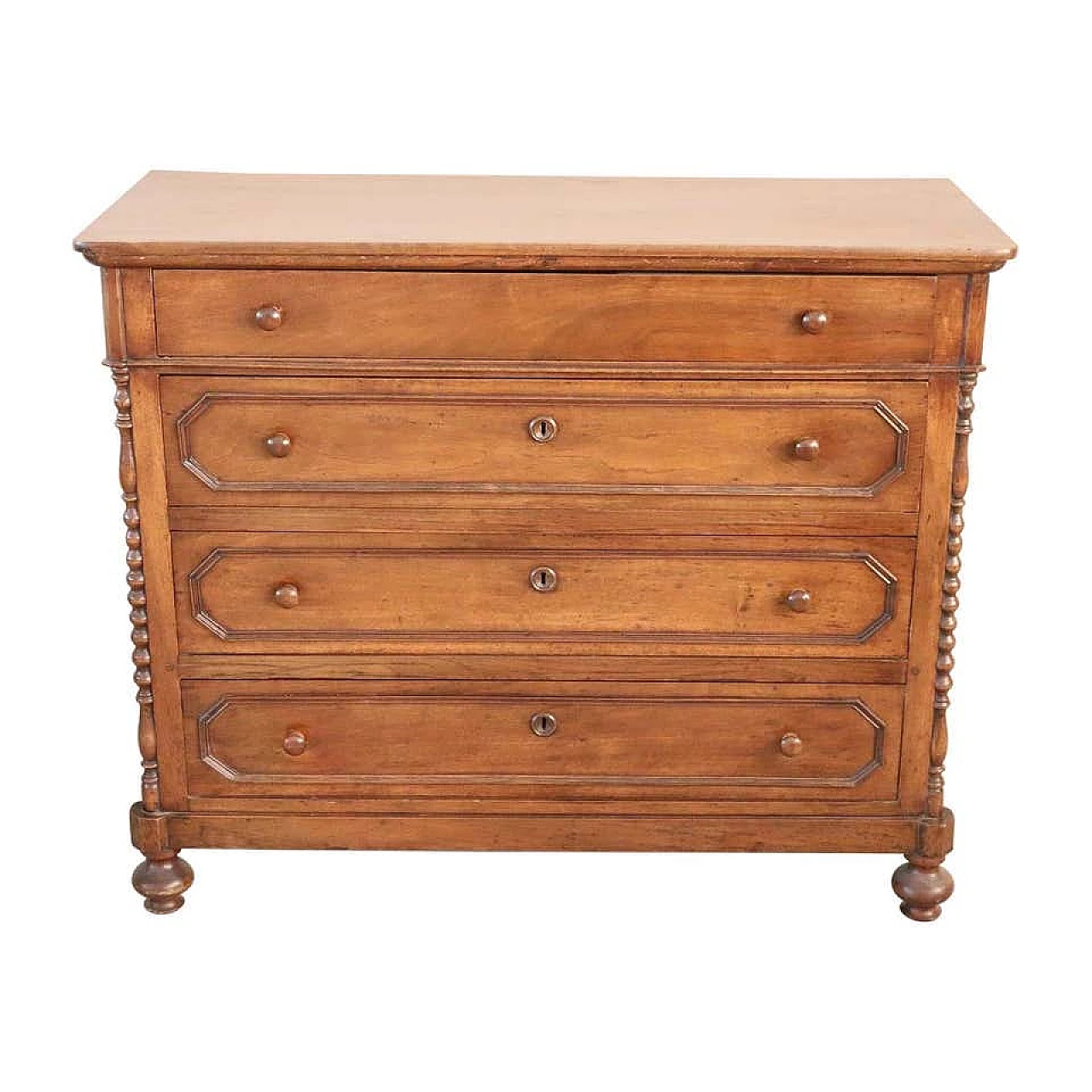 Comò antico italiano piemontese, epoca Luigi Filippo, metà Sec. XIX 1088185