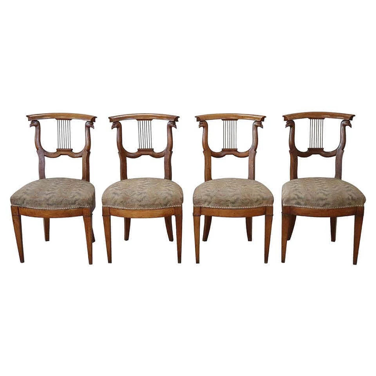 4 sedie antiche in ciliegio, epoca Luigi XVI, '700 1088224