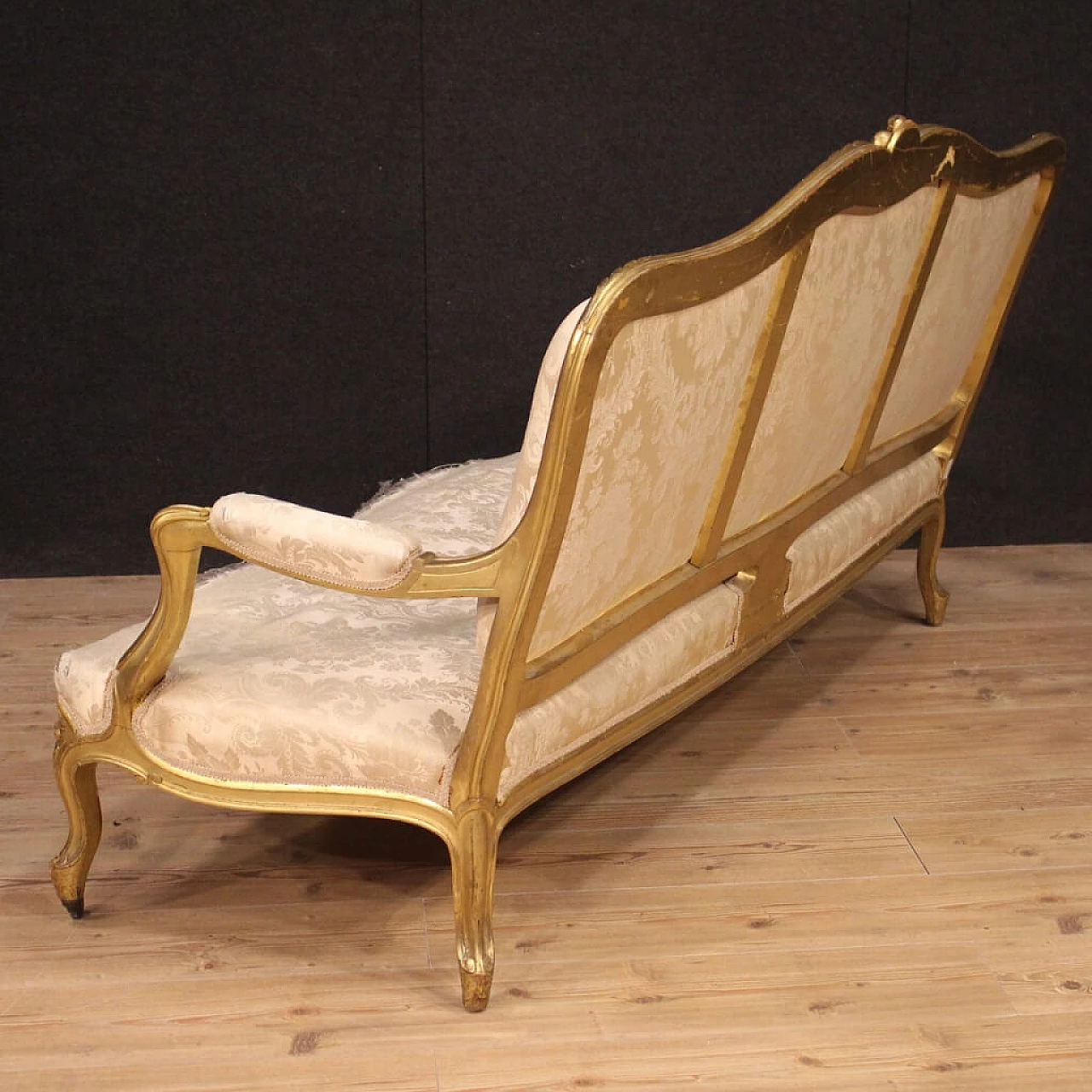 Golden French sofa in Louis XV style 1088622