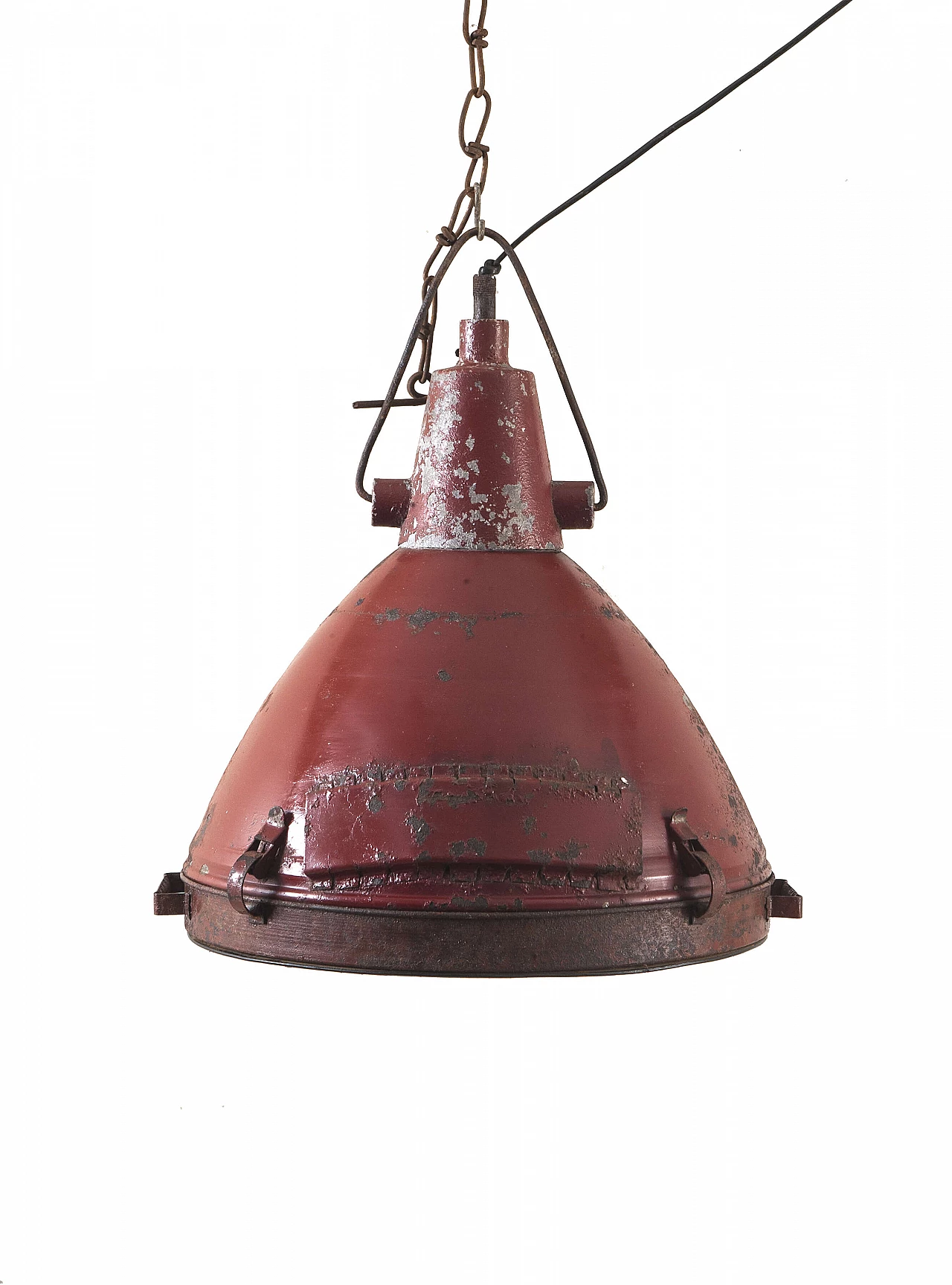 Lampada a sospensione industriale, rossa 1088628