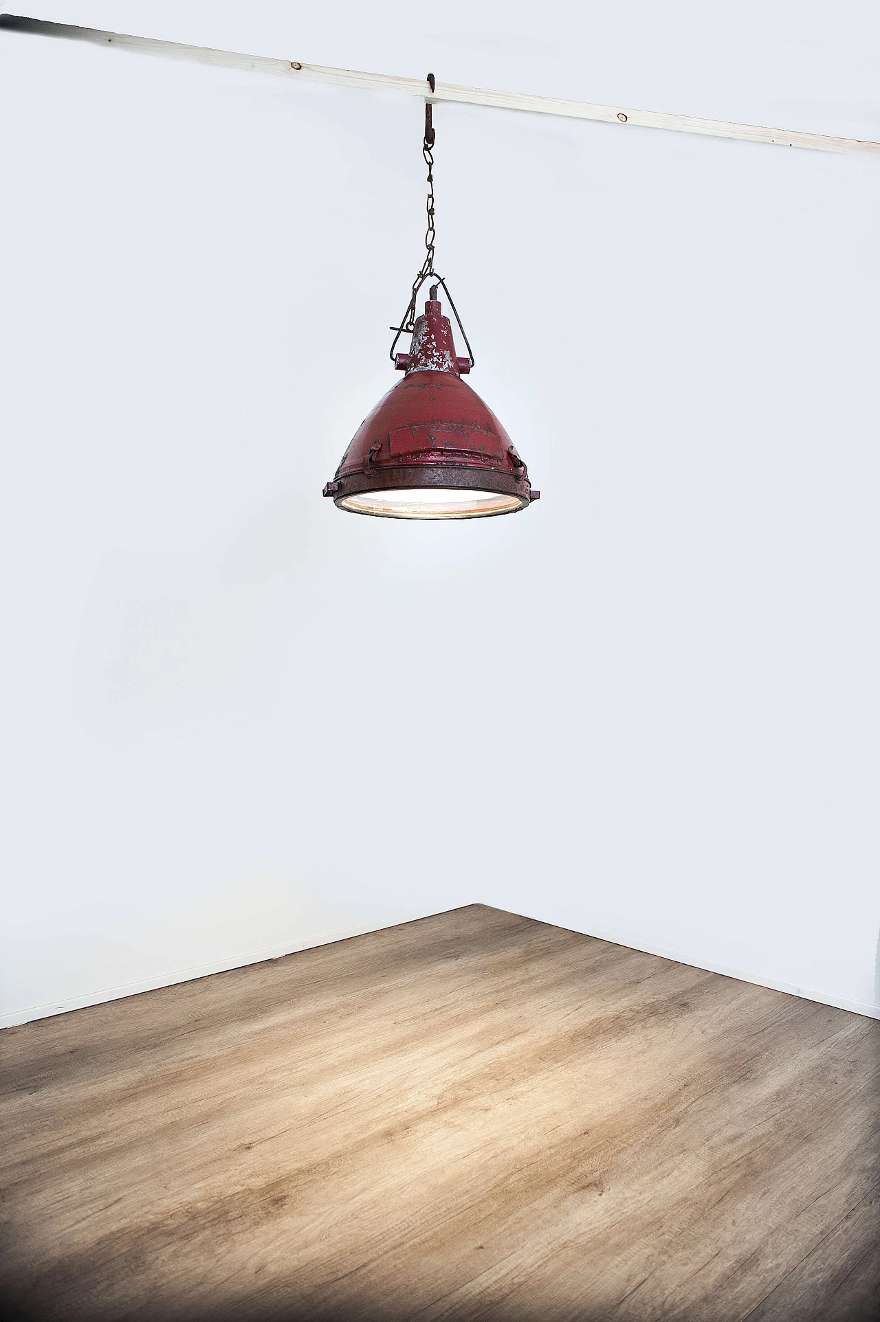 Lampada a sospensione industriale, rossa 1088633