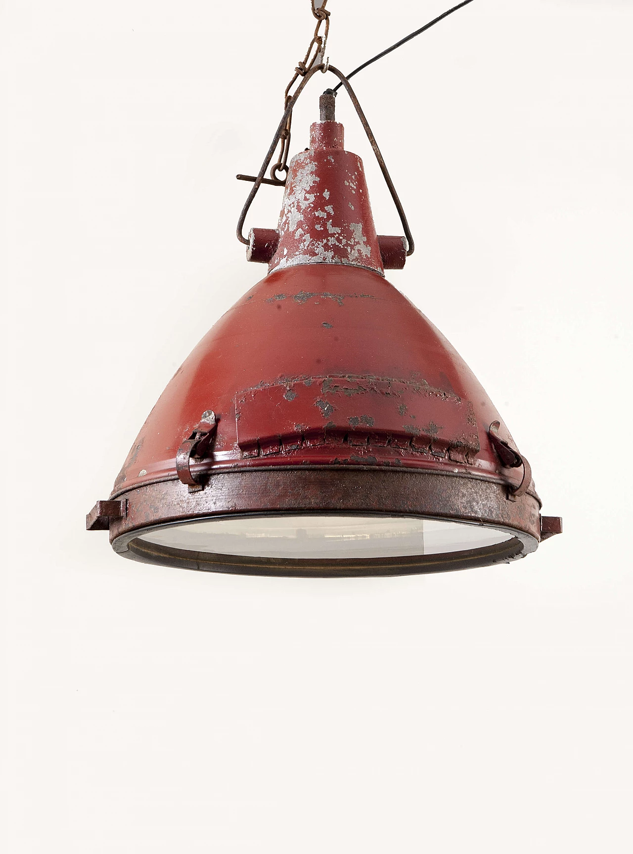 Lampada a sospensione industriale, rossa 1088634