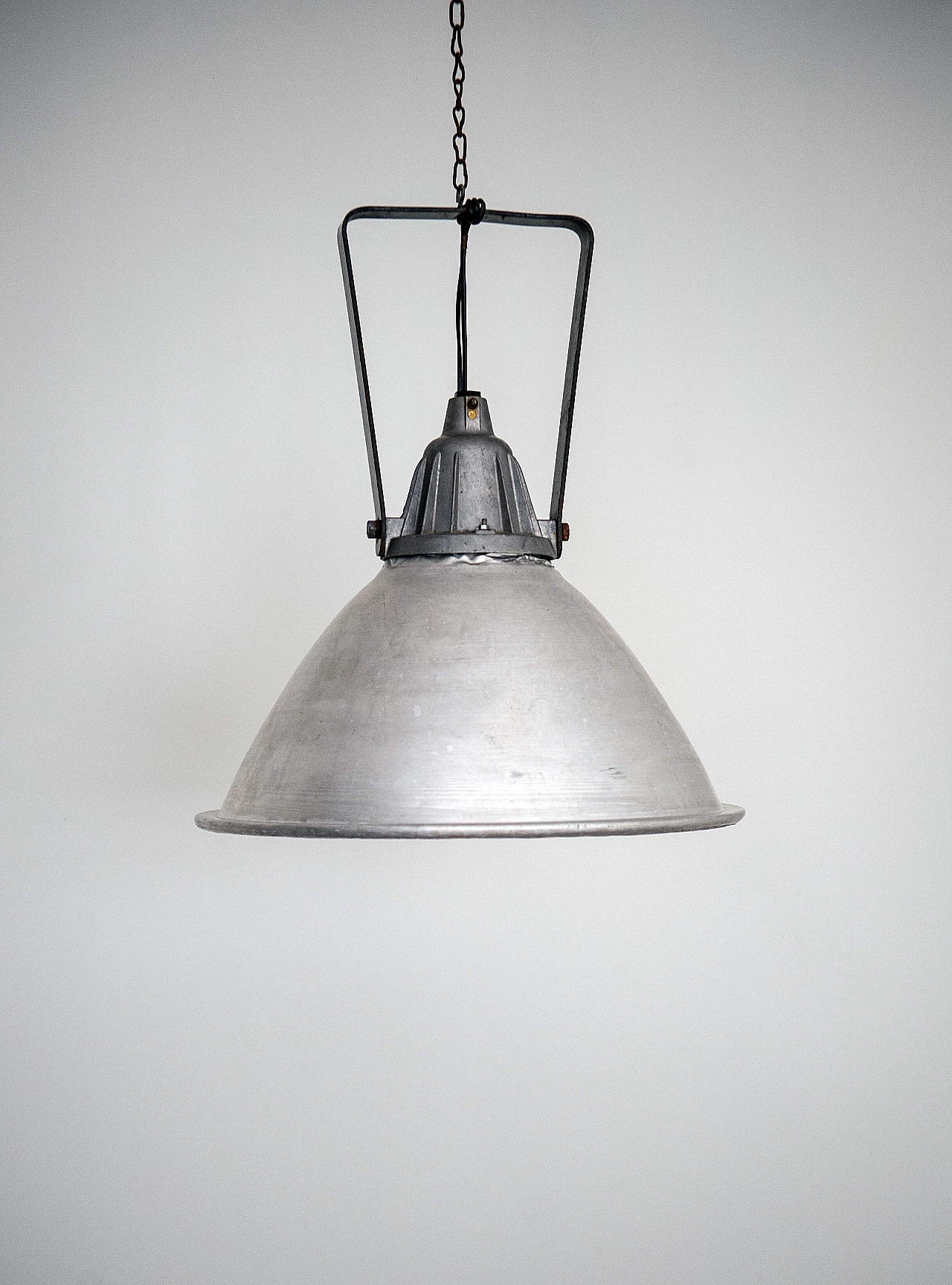 Aluminium industrial ceiling lamp, 1950s 1088646