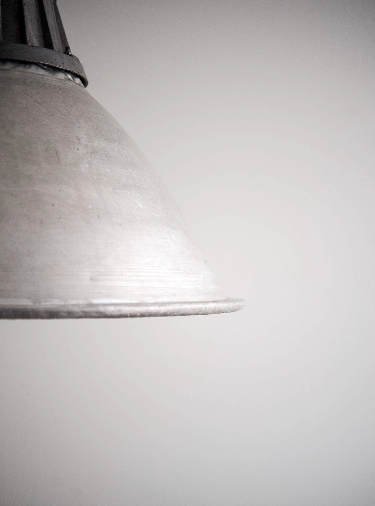 Aluminium industrial ceiling lamp, 1950s 1088647