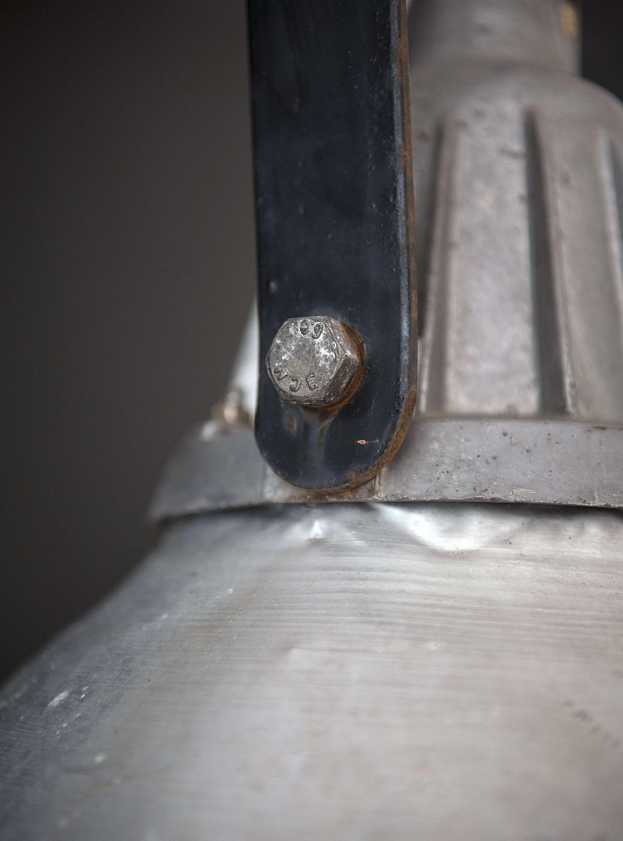 Aluminium industrial ceiling lamp, 1950s 1088651