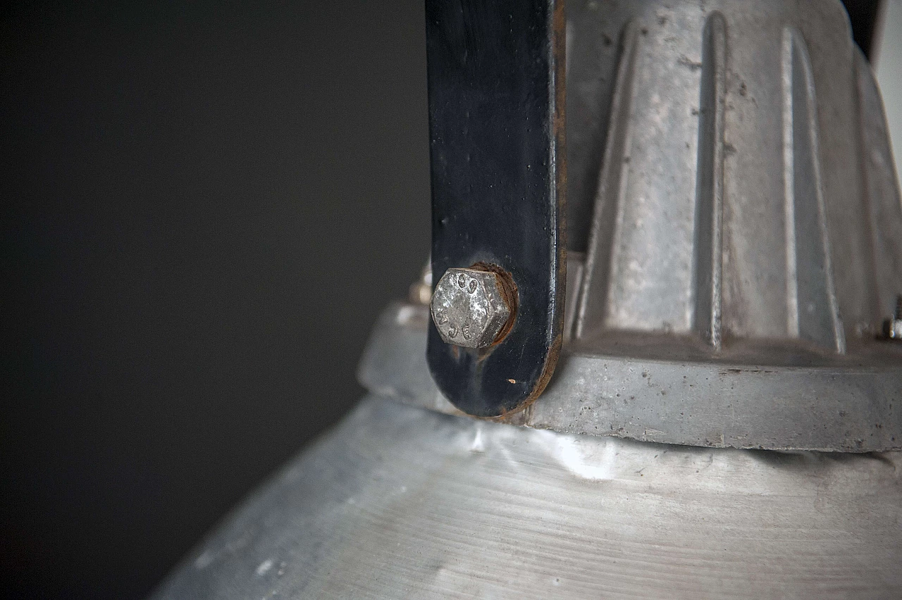 Aluminium industrial ceiling lamp, 1950s 1088652