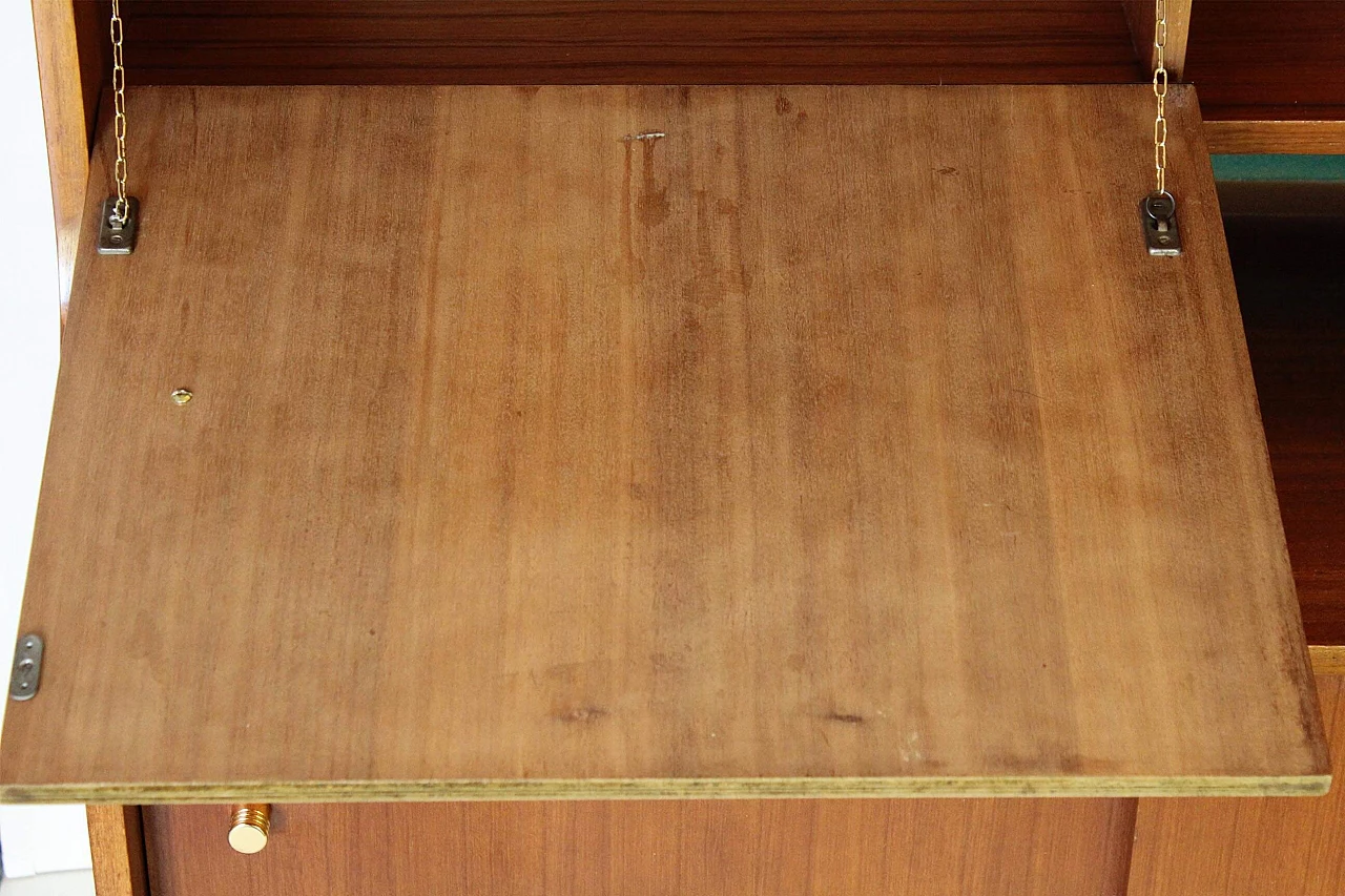 Sideboard scandinava in teak ed ottone, anni '50 1088842