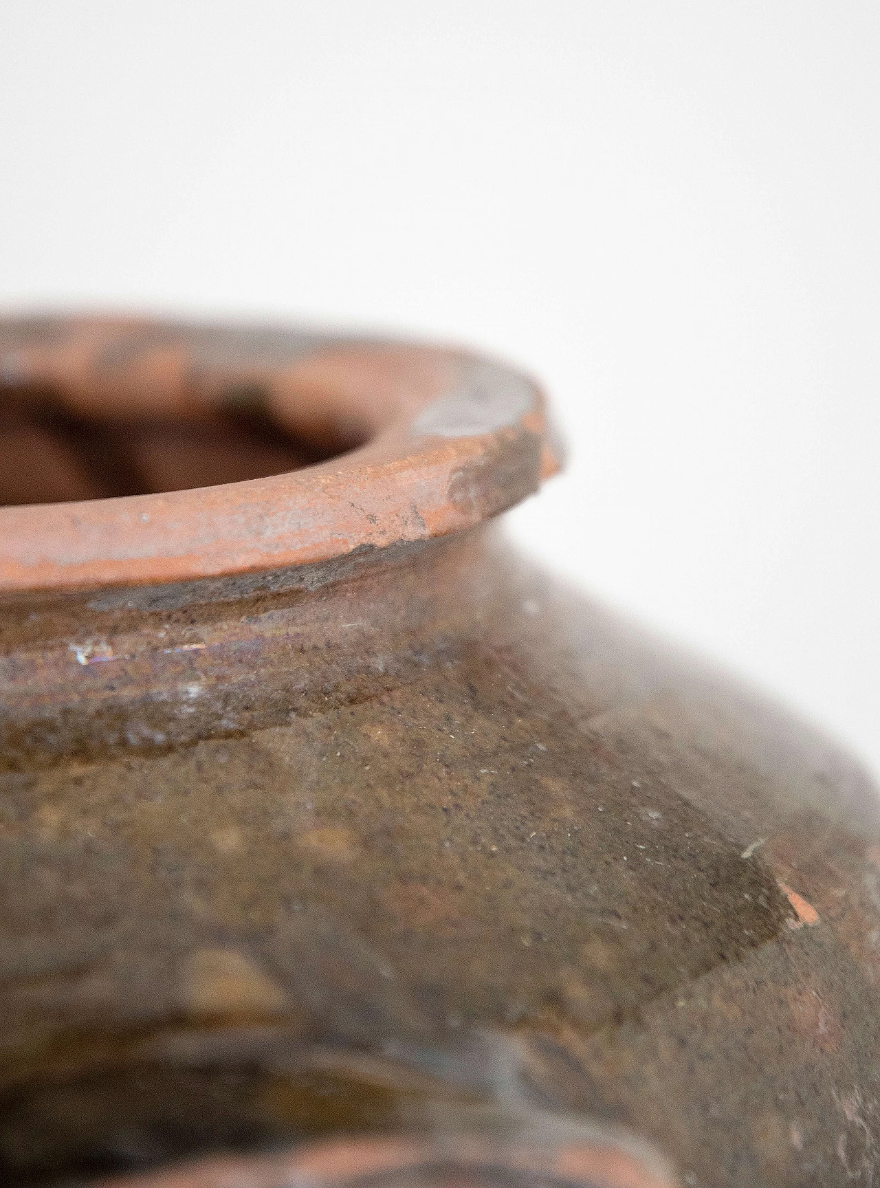 Green glazed terracotta vase 1088963