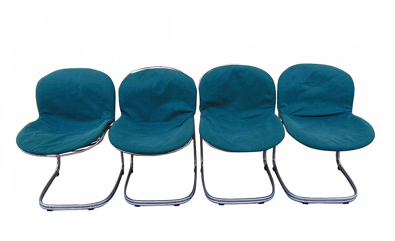4 chairs Sabrina, by Gastone Rinaldi, 70s 1089042