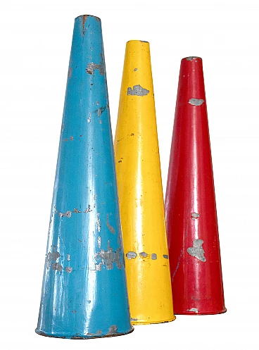 Set di coni colorati da palestra, d'epoca