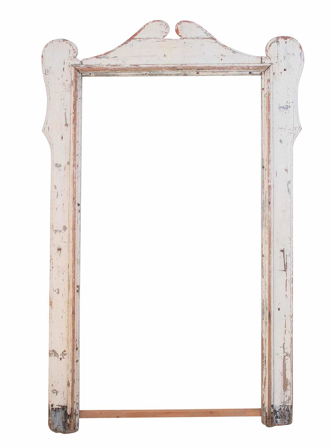 Wooden door frame painted in white, 18th century 1089211