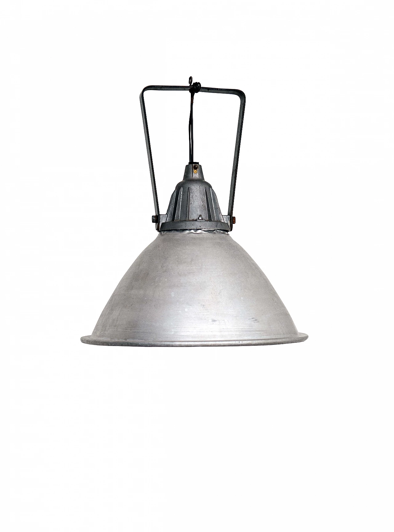 Lampada da soffitto industiale in alluminio, anni '50 1089660