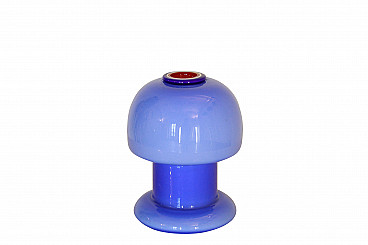 Blue Murano glass lamp by Gino Vistosi, 1970s