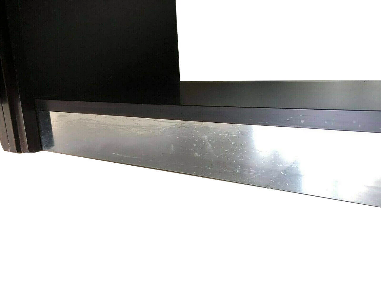 Steel coffee table with glass top, David Hicks style, 1970s 1090322
