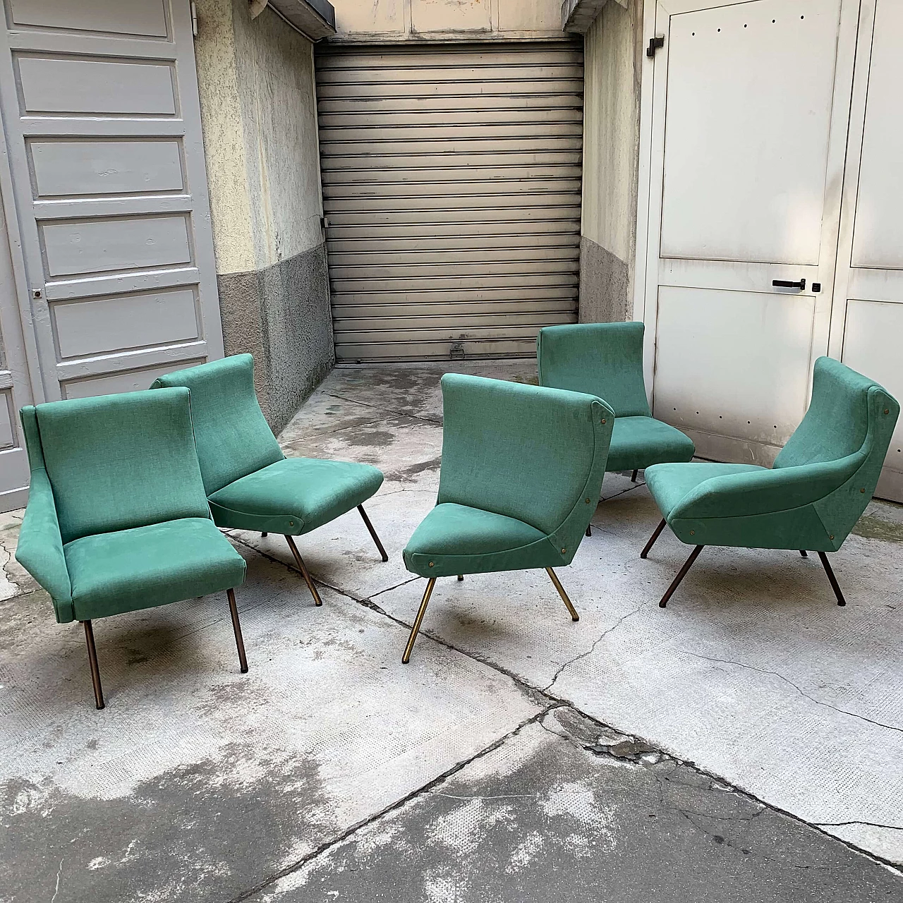 Italian modular sofa in the style of Arflex 1090763