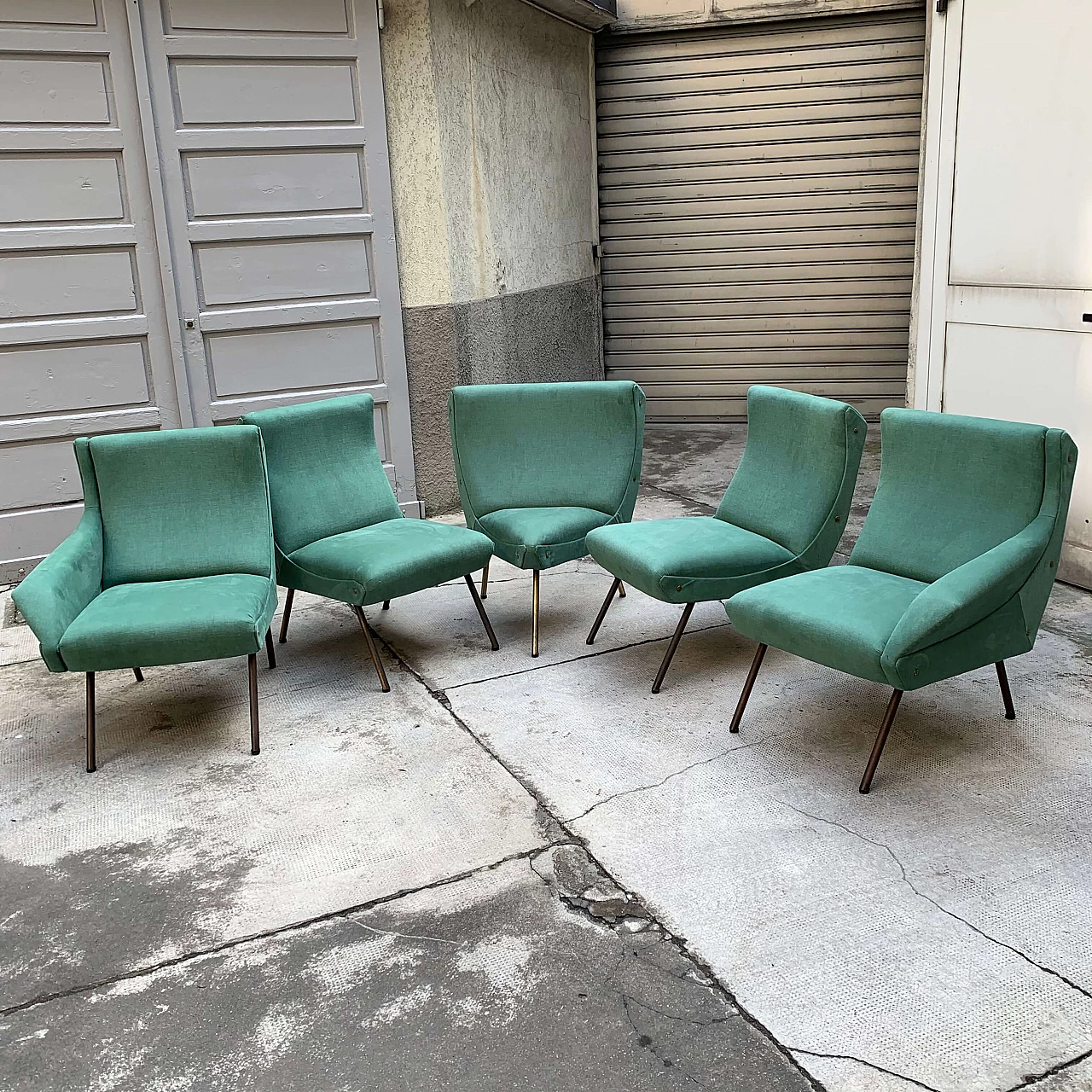 Italian modular sofa in the style of Arflex 1090764