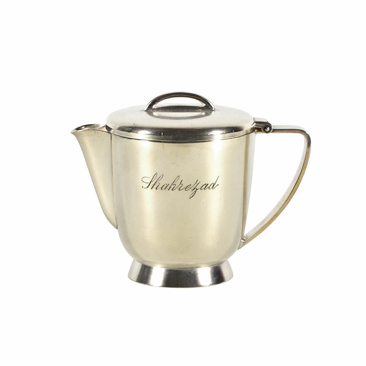 Gio Ponti, silver alpacca teapot for Calderoni, 1950s 1090782