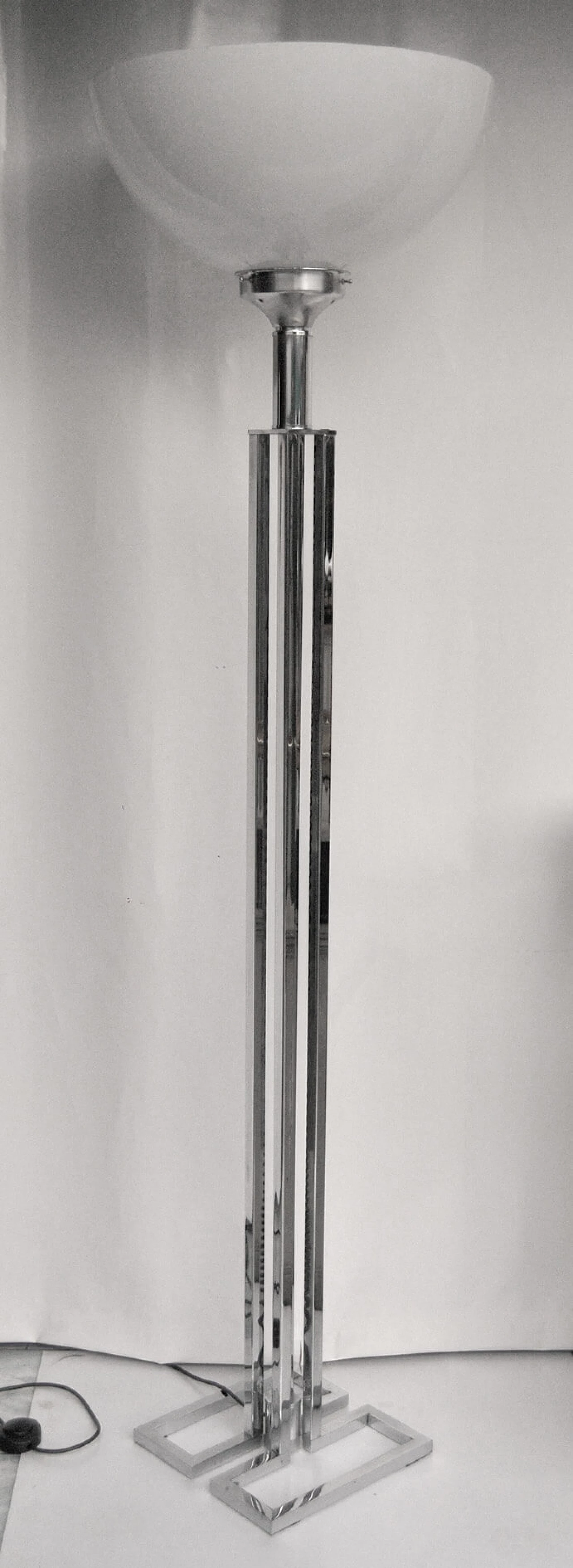 Chrome-plated floor lamp, 70s 1090869