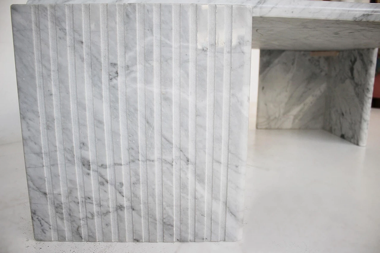 Tavolino da caffè in marmo, anni '70 1091127