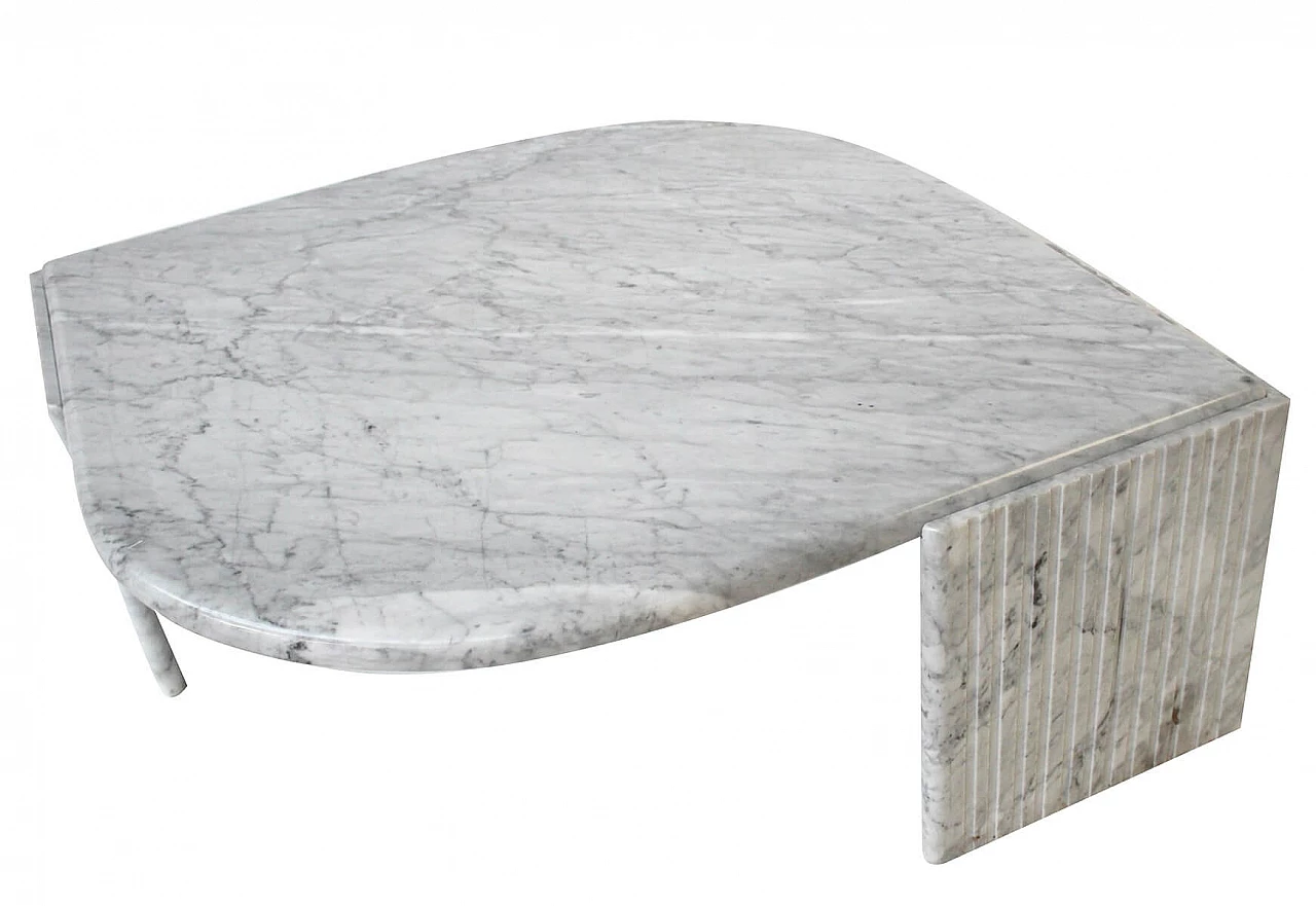 Tavolino da caffè in marmo, anni '70 1091128