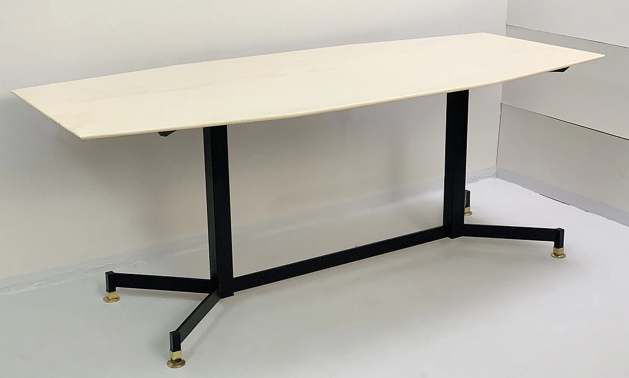 Italian Dining Table From The 50s Marble Top 1091130