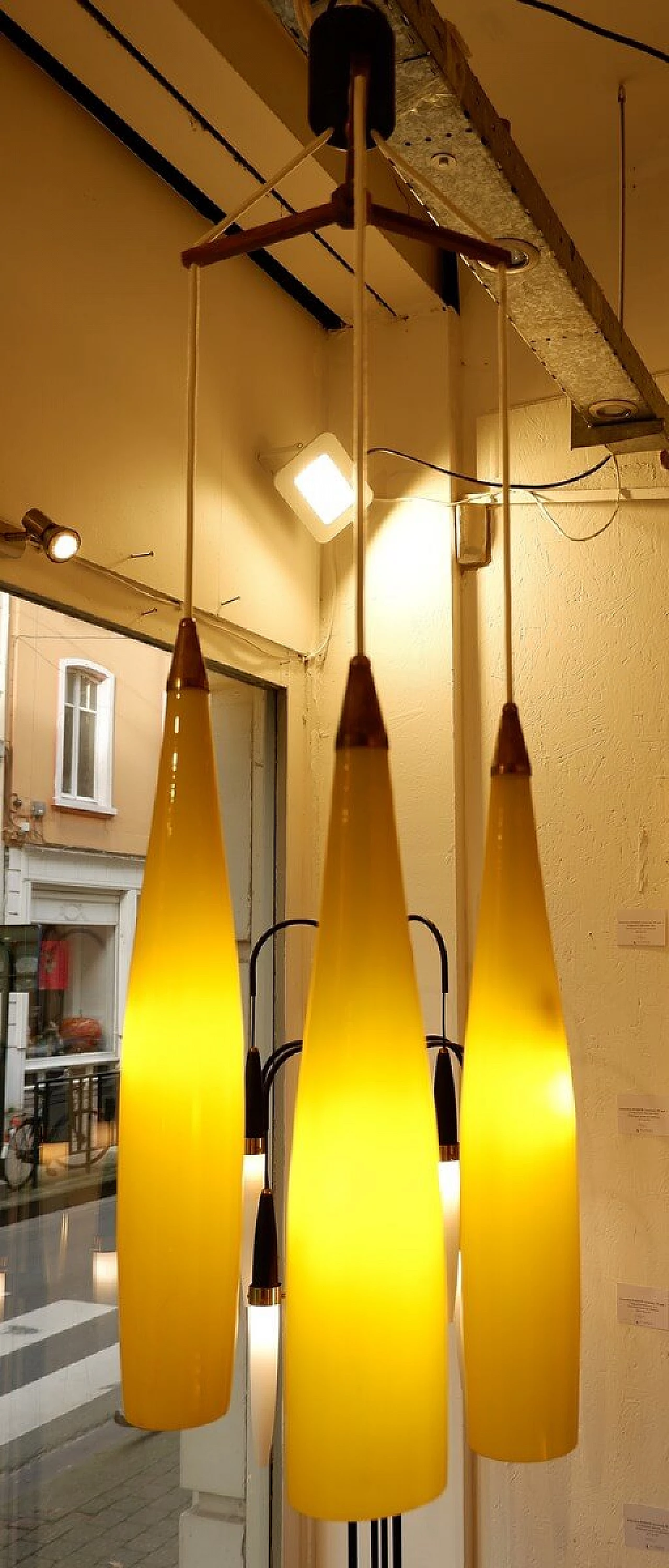 Long Murano Glass Pendant Light By Gino Vistosi For Vistosi 1091154