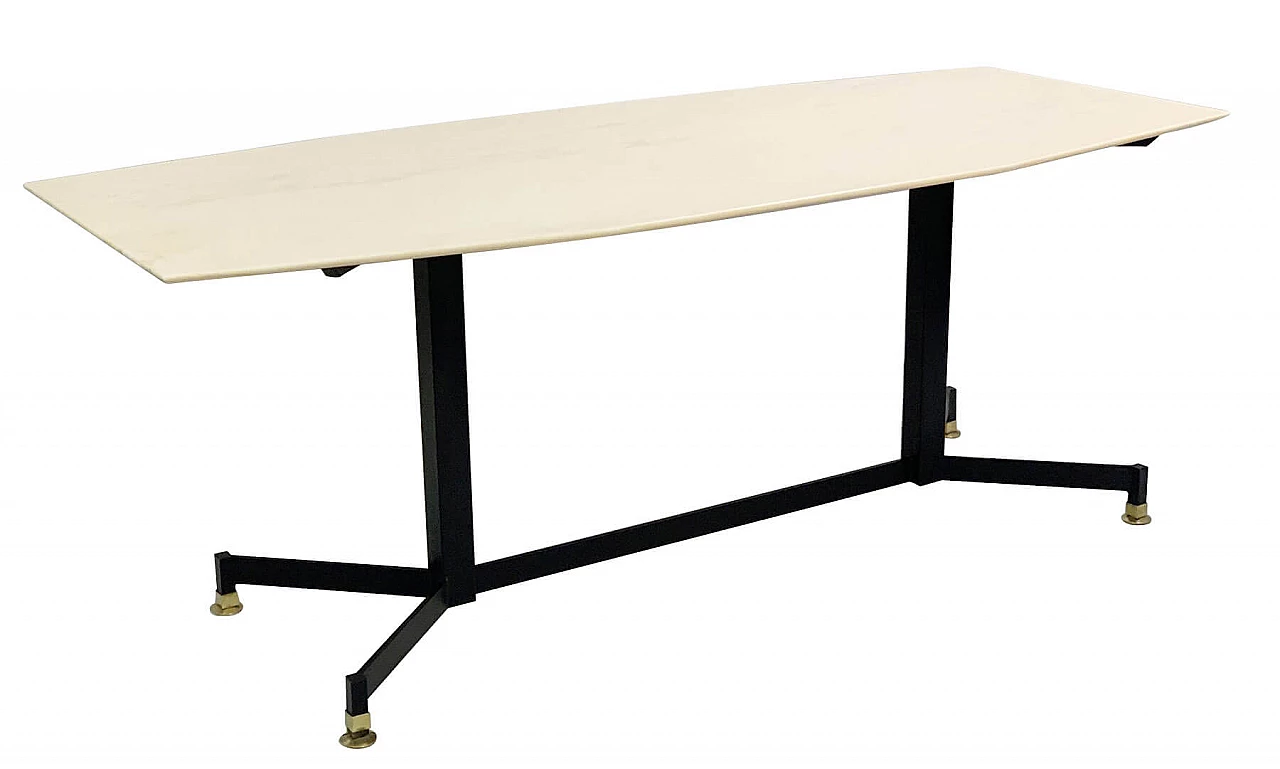 Italian Dining Table From The 50s Marble Top 1091279