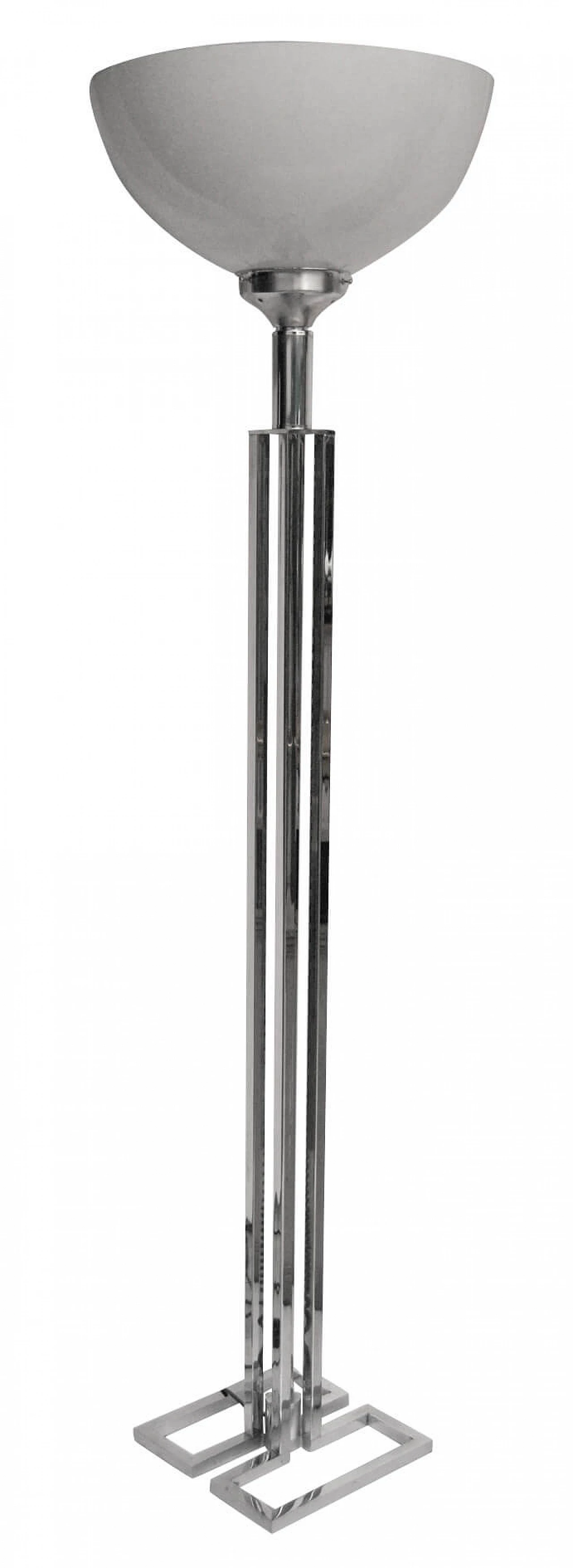 Chrome-plated floor lamp, 70s 1091310