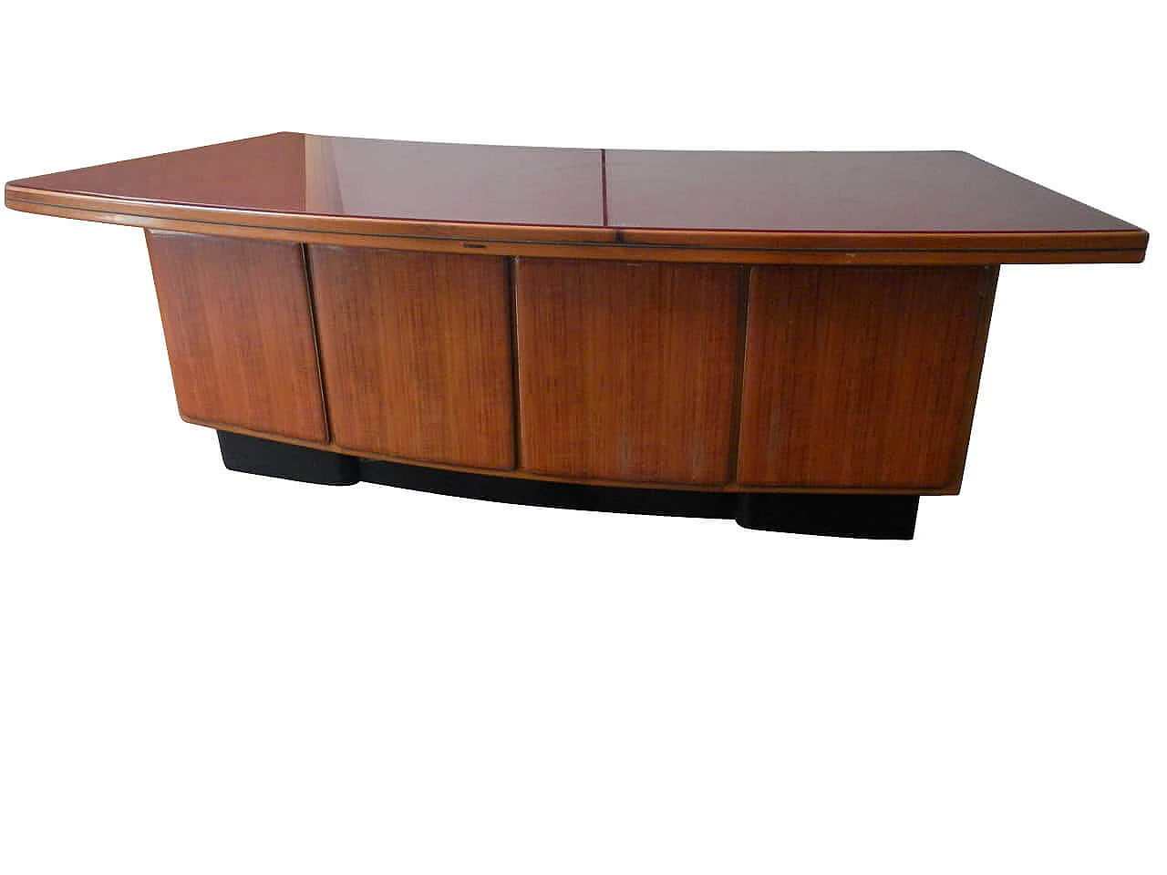 Scrivania da ufficio curva ditta Anonima Castelli, anni '50 1091841