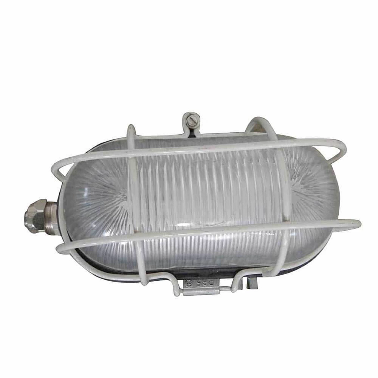 Wall industrial lamp in turtle shaped metal, 80s 1092034