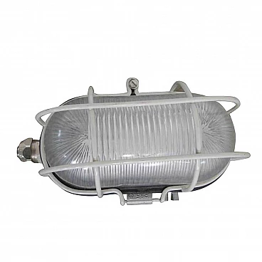 Wall industrial lamp in turtle shaped metal, 80s