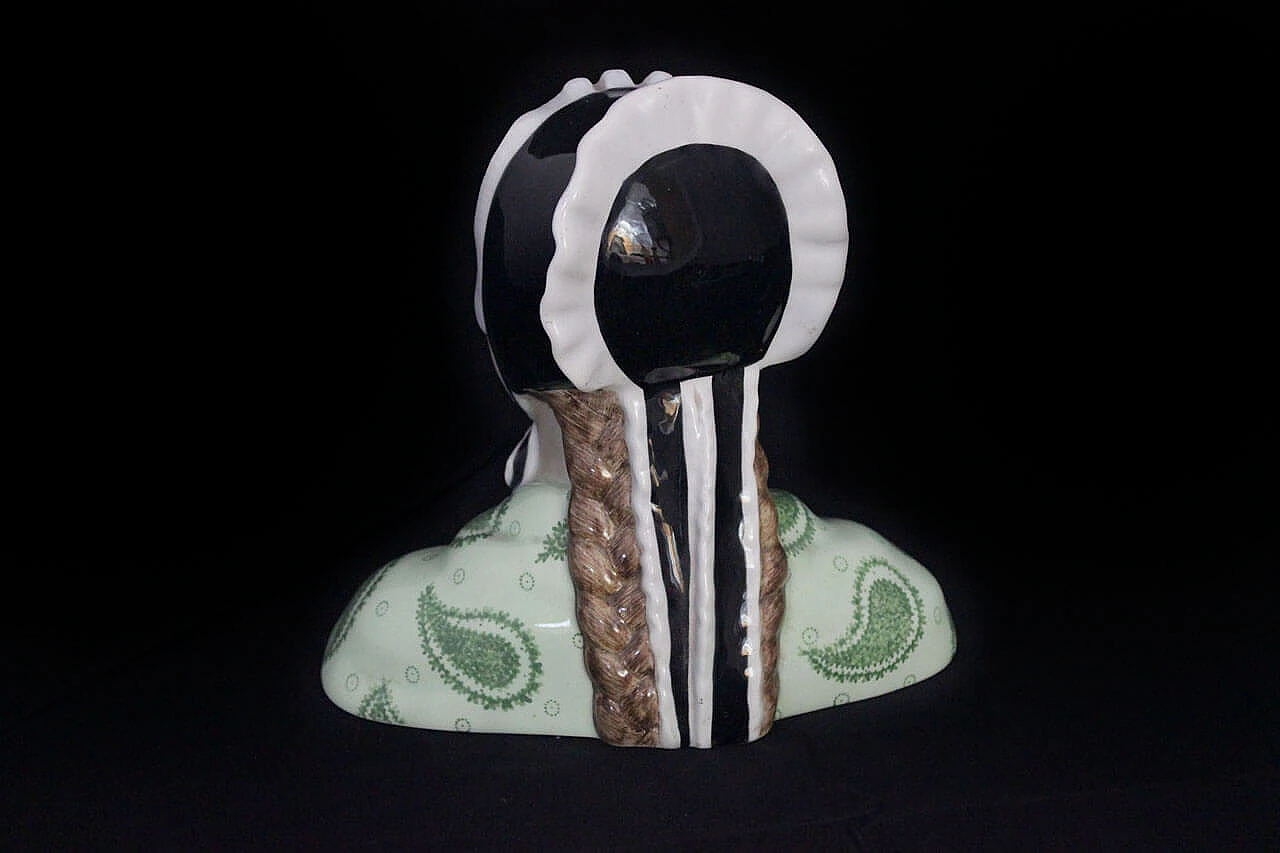 Ceramic bust of a girl, Bigi Torino, 1940s 1092568