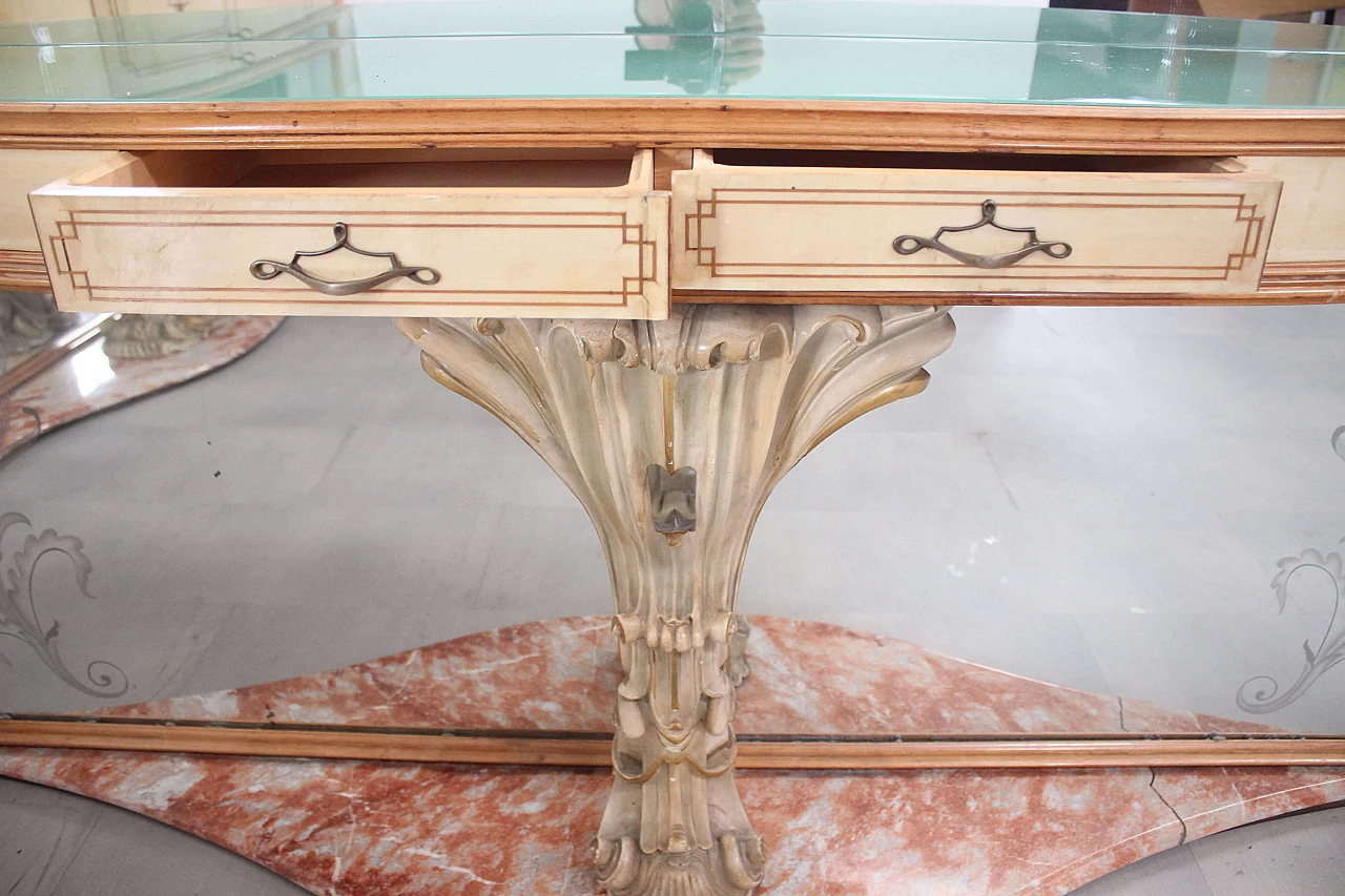 Console with mirror of La Permanente Furniture Cantù, 1940s 1092686