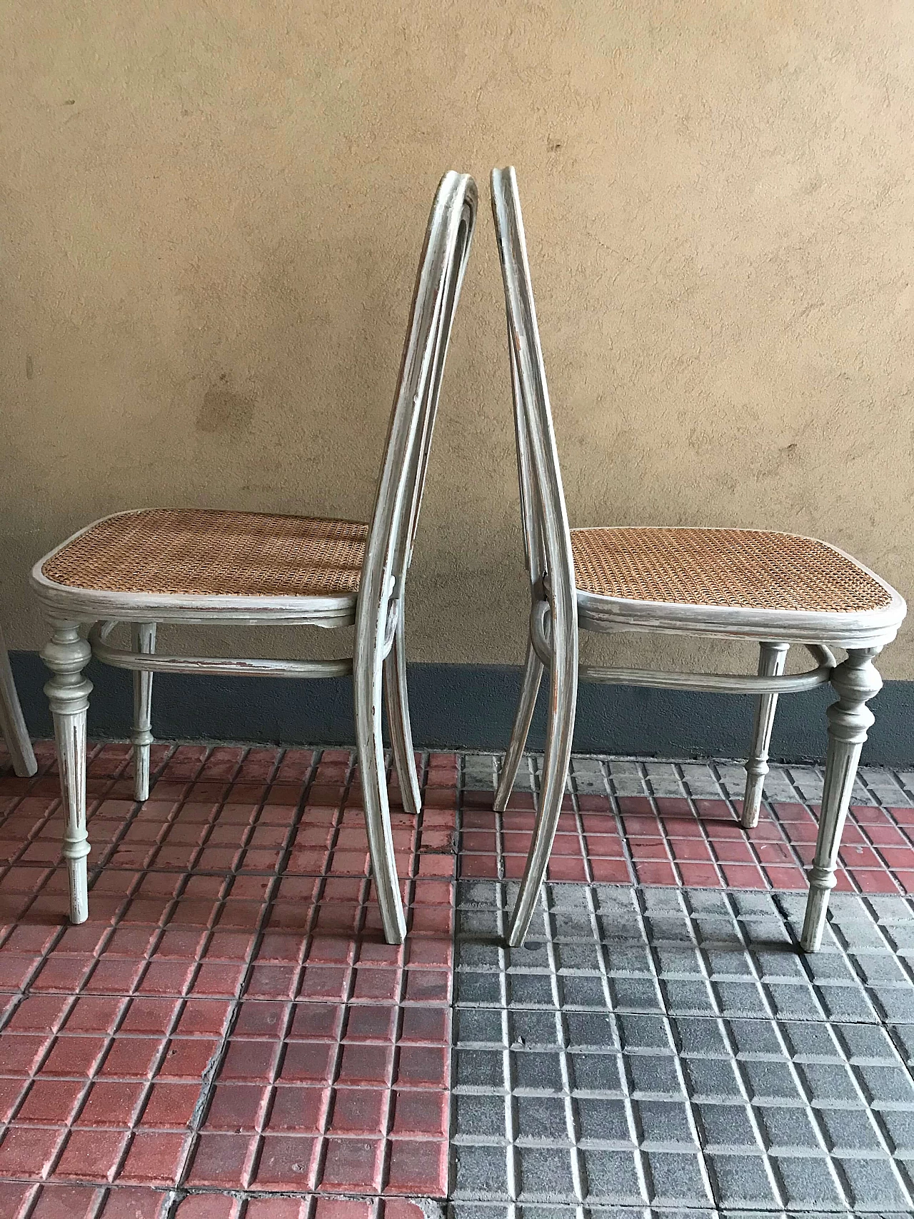 4 sedie Hofmann in paglia di Vienna, primi '900 1092964