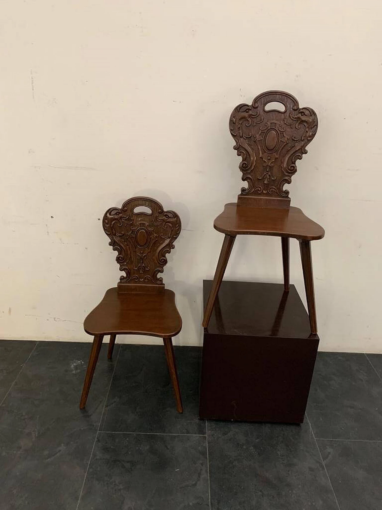 Brutalist Chairs by V.D.C. Fiandre for De Coene, 1950s, Set of 2 1093035